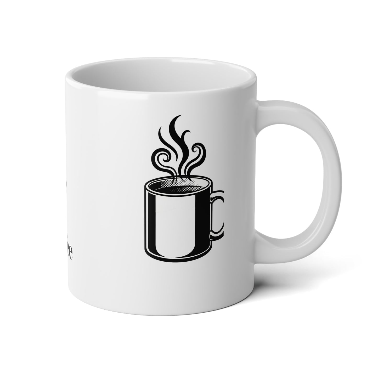 Coffee Mug — Jumbo 20oz ‘For the Love of Coffee’ Ceramic Mug