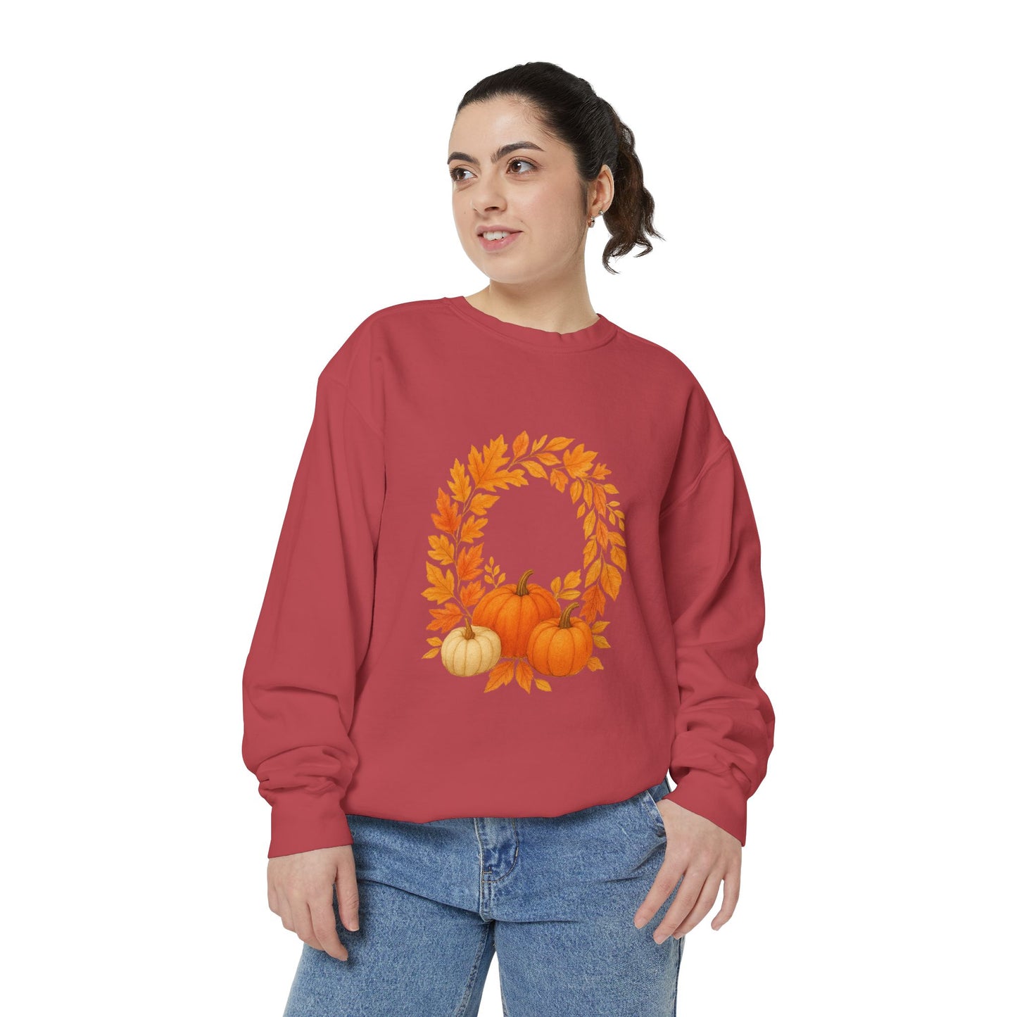 Autumn Pumpkin Sweatshirt - Cozy Fall Apparel, Perfect for Halloween, Thanksgiving, Casual Outfits, Seasonal Gift