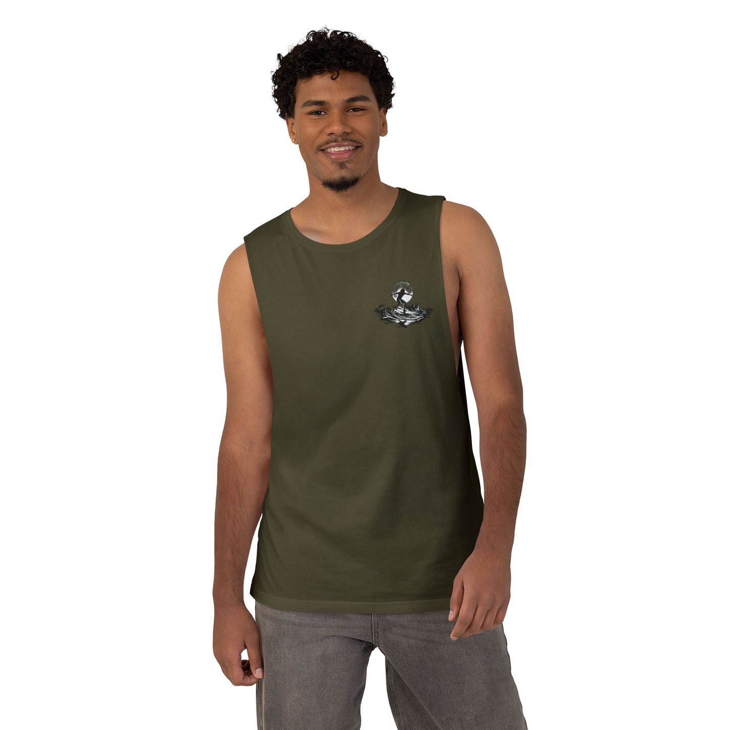 Barnard Tree Tank Top — Minimalist Chest Logo Athletic Tank