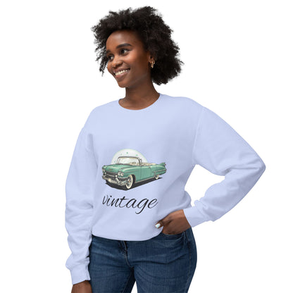 Vintage Green Classic Car Crewneck Sweatshirt