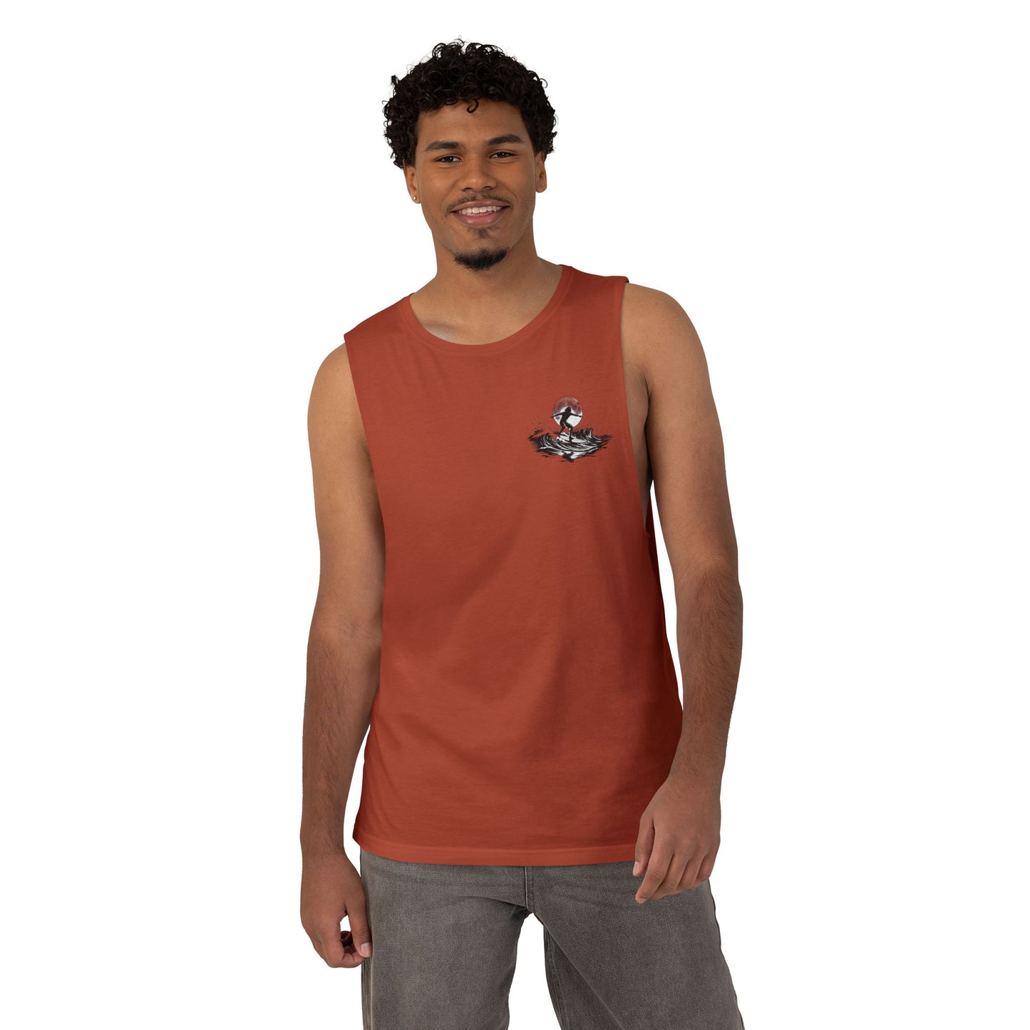 Barnard Tree Tank Top — Minimalist Chest Logo Athletic Tank