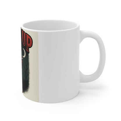 Gothic Drink Up Ceramic Mug - Spooky Gift, Halloween Decor, Coffee Cup, Gothic Aesthetic, Unique Beverage Holder