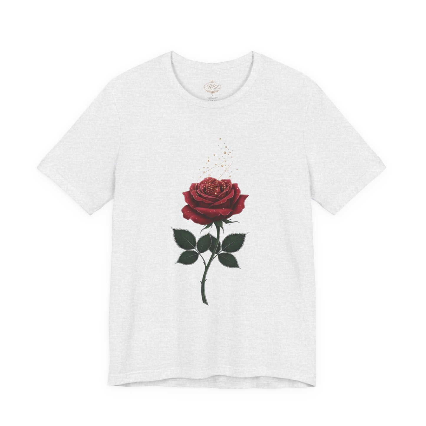 Red Rose Graphic Tee - Vintage Single Bloom T-Shirt