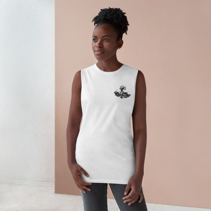 Barnard Tree Tank Top — Minimalist Chest Logo Athletic Tank