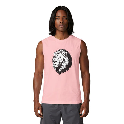 Lion Head Muscle Tank — Majestic Graphic Sleeveless Shirt