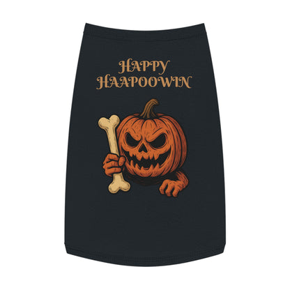 Halloween Pet Tank Top, Dog Costume, Pumpkin Themed, Fall Fashion, Pet Apparel, Seasonal Wear