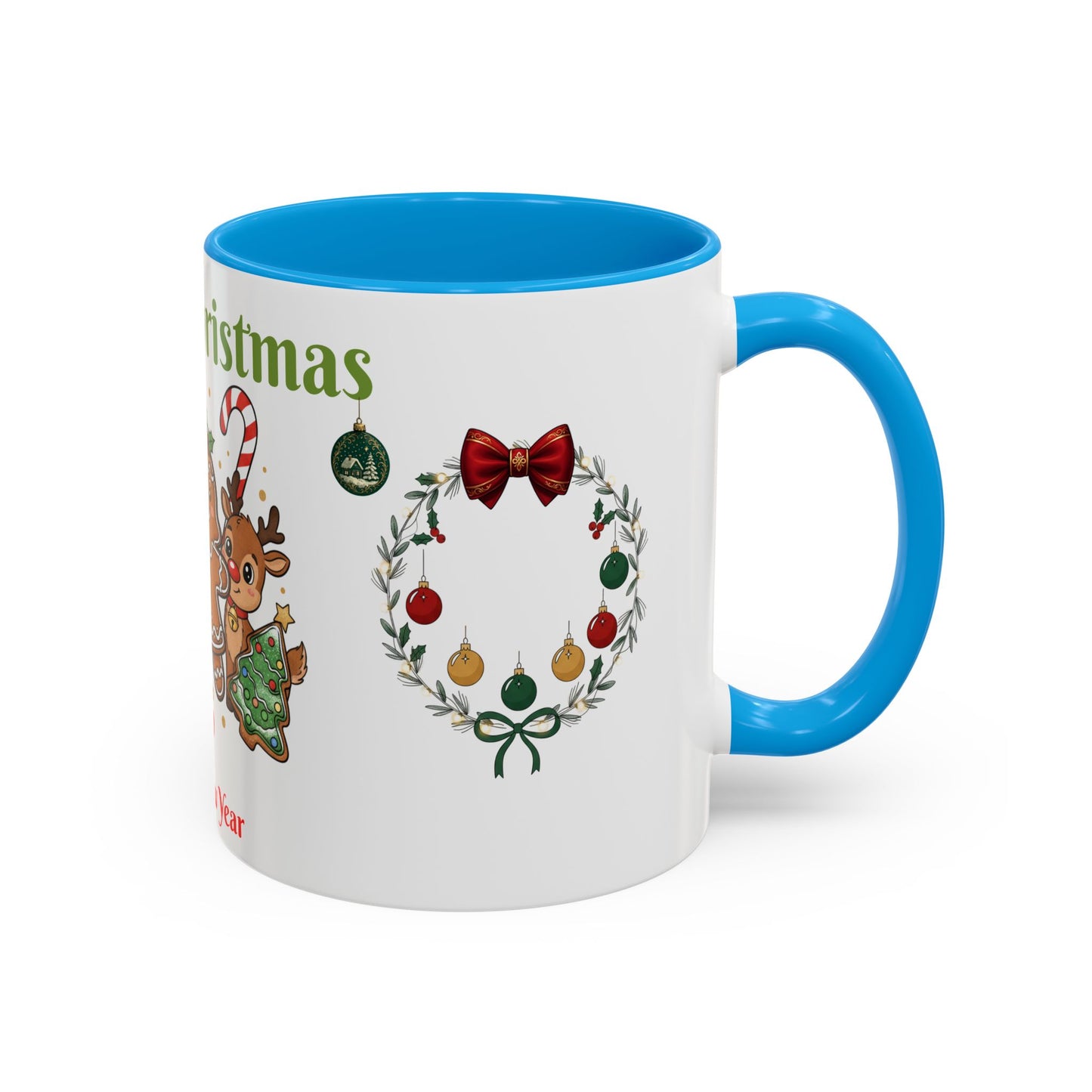 Merry Christmas & Happy New Year Gingerbread Holiday Mug (11oz/15oz)