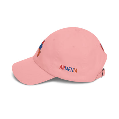 Armenia Flag Dad Cap — Embroidered Map Baseball Hat