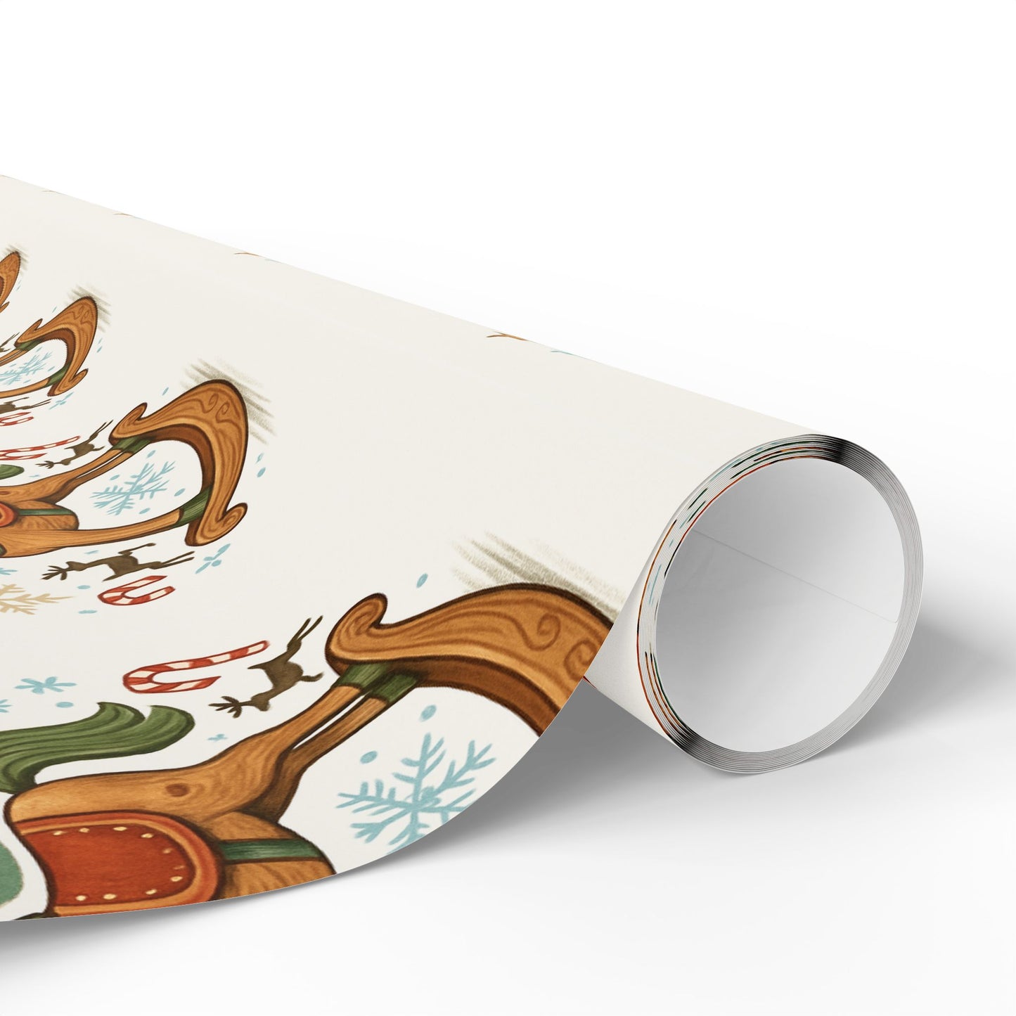 Rocking Horse Christmas Wrapping Paper – Vintage Holiday Gift Wrap