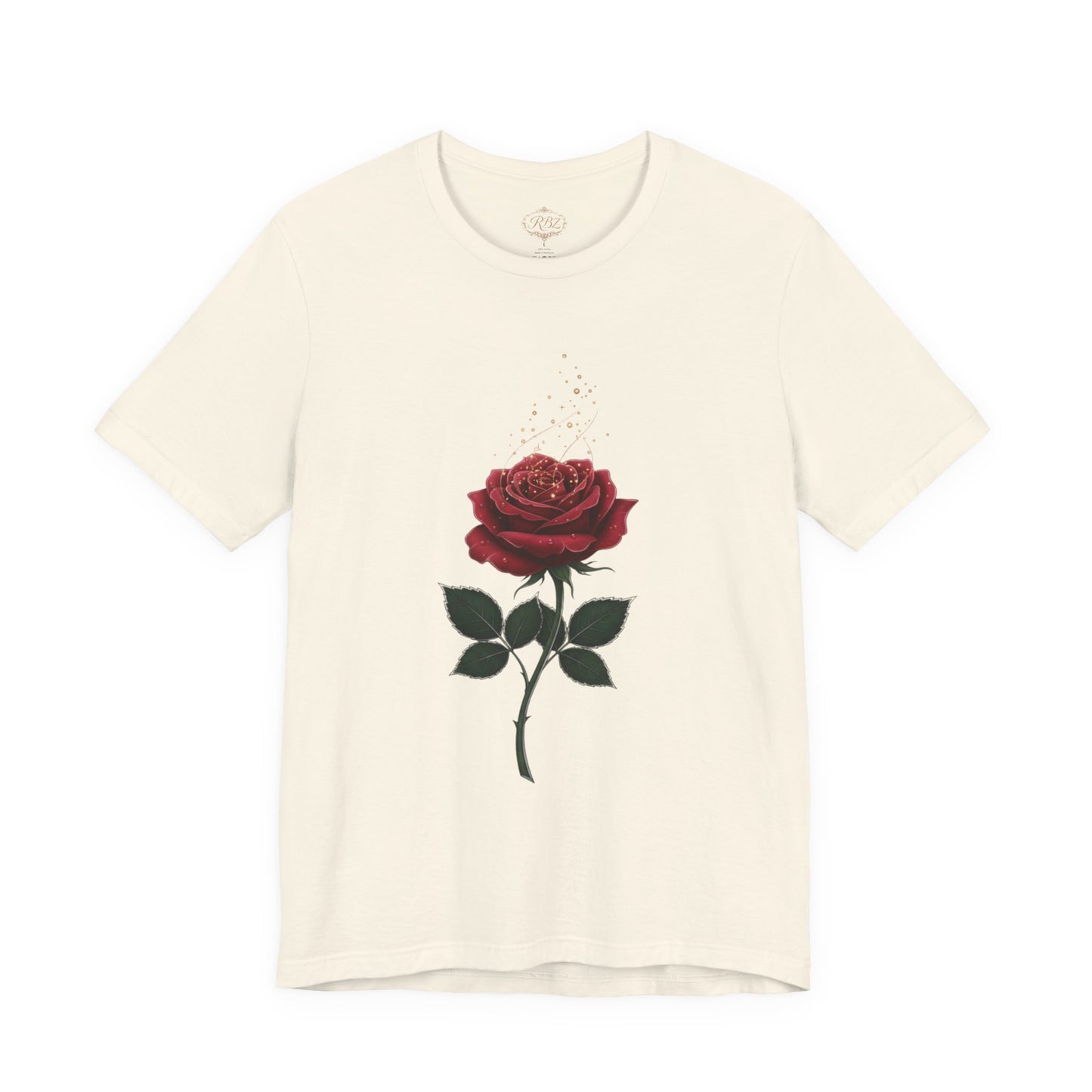 Red Rose Graphic Tee - Vintage Single Bloom T-Shirt