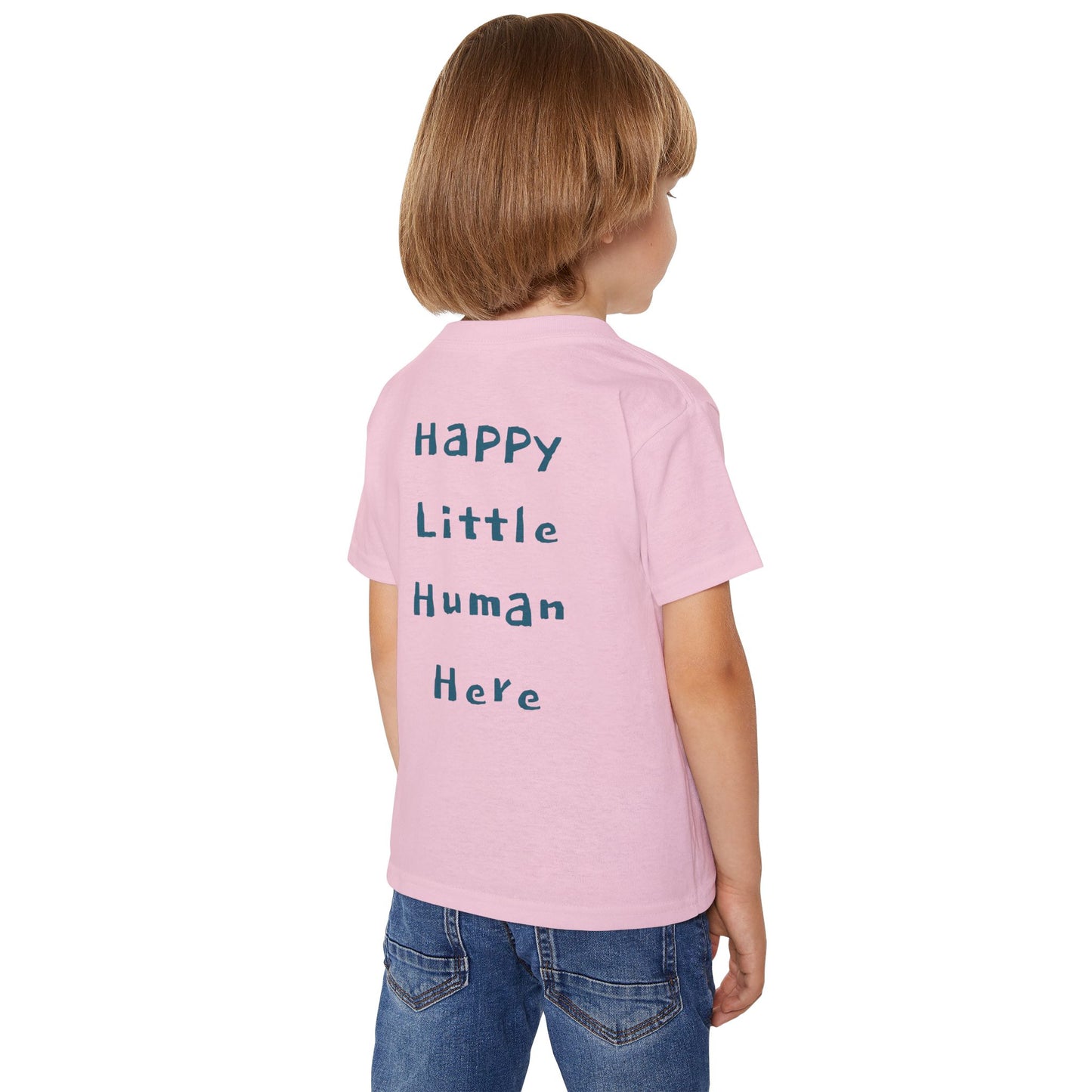 Little Explorer Toddler T‑Shirt — Cute Animal Crew with “Little Explorer” Front & “Happy Little Human Here” Back