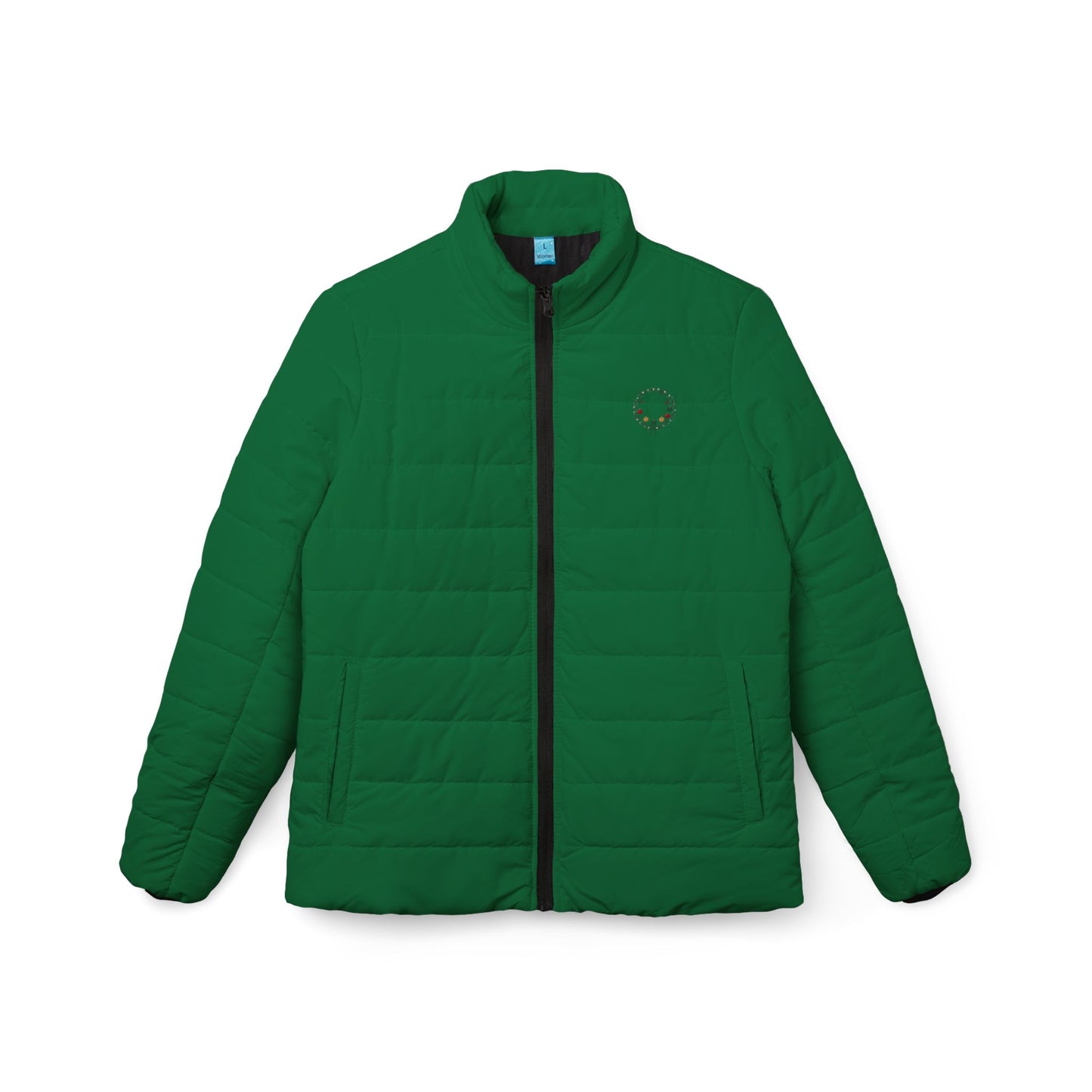 Women’s Green Puffer Jacket — Lightweight Quilted Coat for Cold Weather