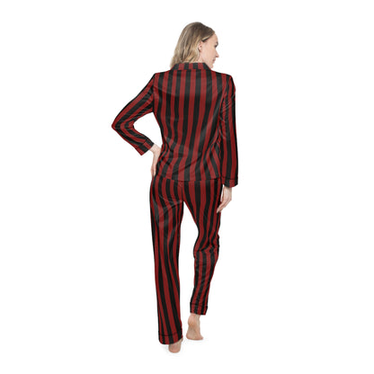 Chic Women's Satin Pajamas, Stylish Sleepwear Set, Comfortable Lounge Outfit, Ideal for Sleepovers, Valentine's Day Gift, Cozy Nights