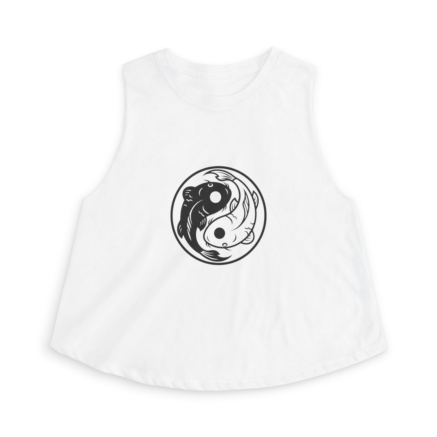 Yin Yang Koi Crop Top — Women's Graphic Crop Tank