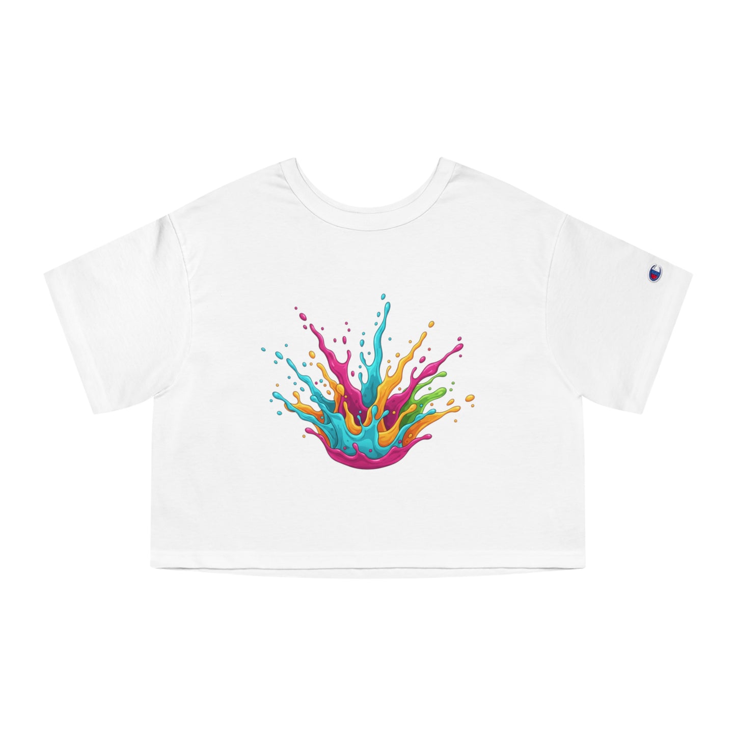 Color Splash Cropped Tee