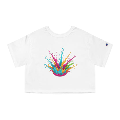 Color Splash Cropped Tee