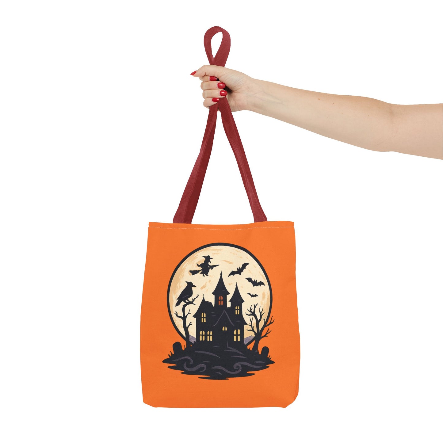 Halloween Themed Tote Bag, Pumpkin Design Bag, Spooky Tote, Trick or Treat Bag, Festive Shopping Tote, Fall Accessory