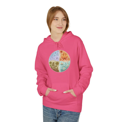 Yin Yang Seasons Hoodie — Colorful Seasonal Mandala Pullover