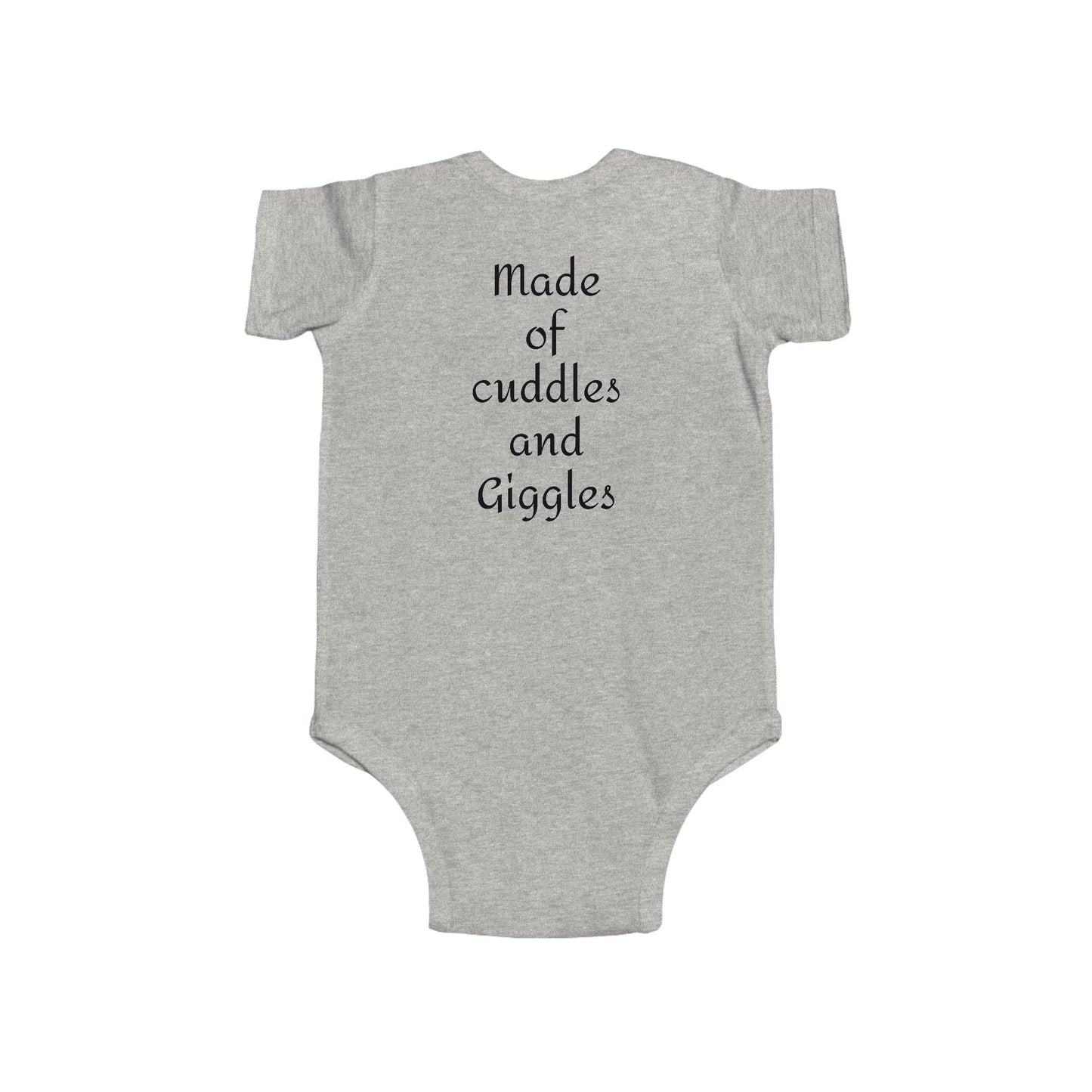 Cuddling Bear Infant Bodysuit — "Made of Cuddles and Giggles" Baby One-Piece