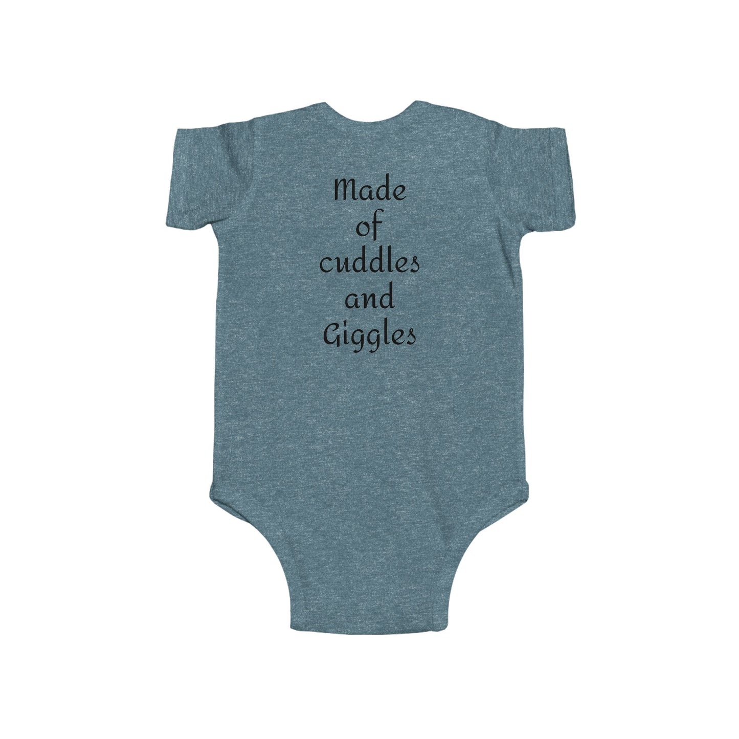 Cuddling Bear Infant Bodysuit — "Made of Cuddles and Giggles" Baby One-Piece