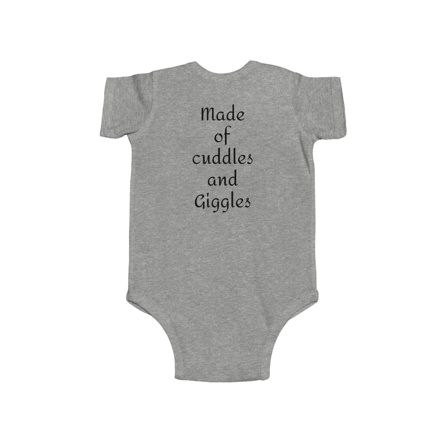 Cuddling Bear Infant Bodysuit — "Made of Cuddles and Giggles" Baby One-Piece