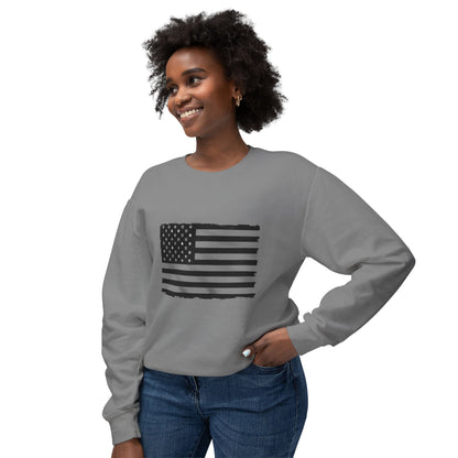 Vintage Distressed American Flag Sweatshirt