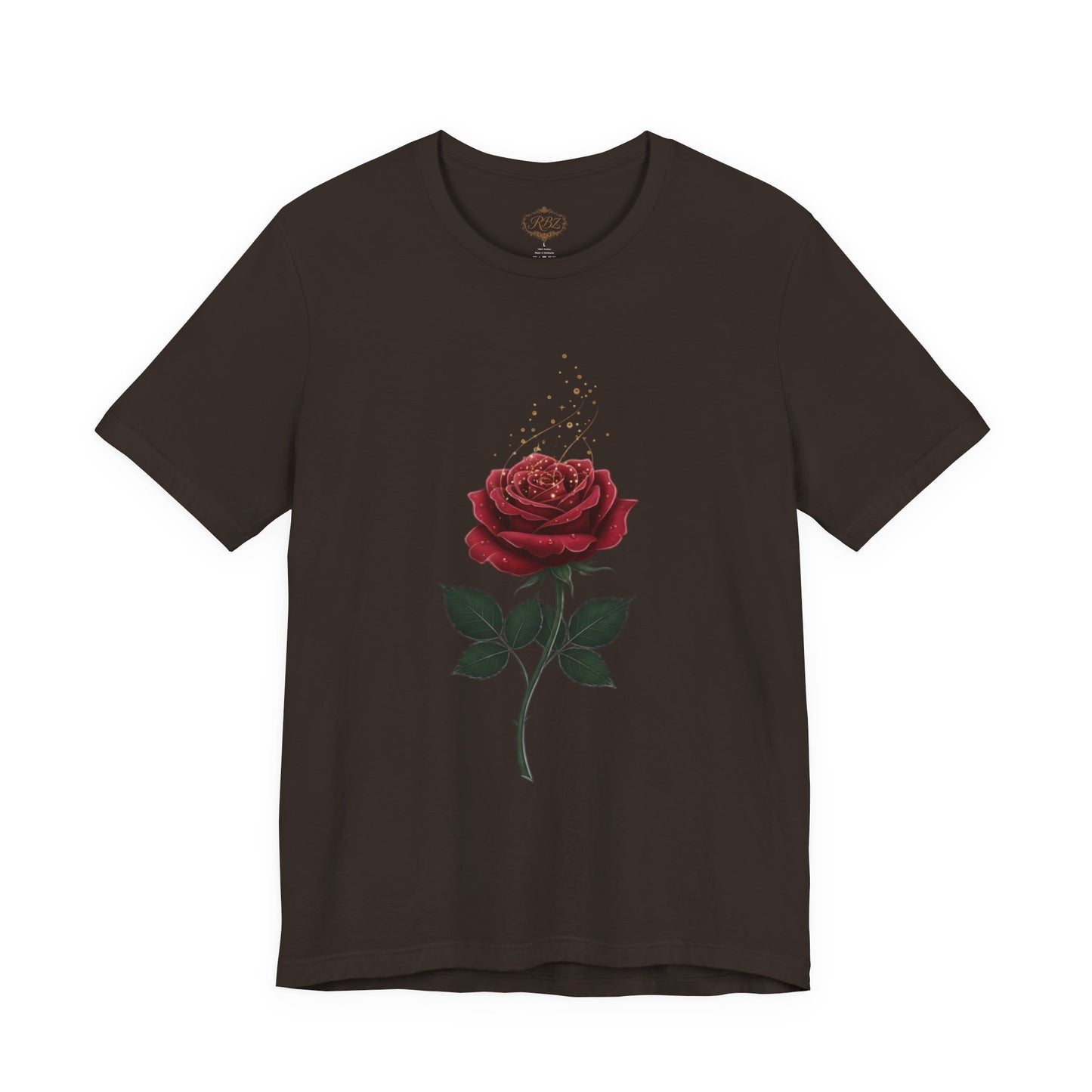 Red Rose Graphic Tee - Vintage Single Bloom T-Shirt