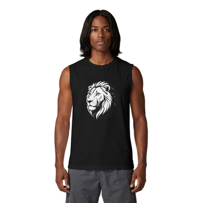 Lion Head Muscle Tank — Majestic Graphic Sleeveless Shirt