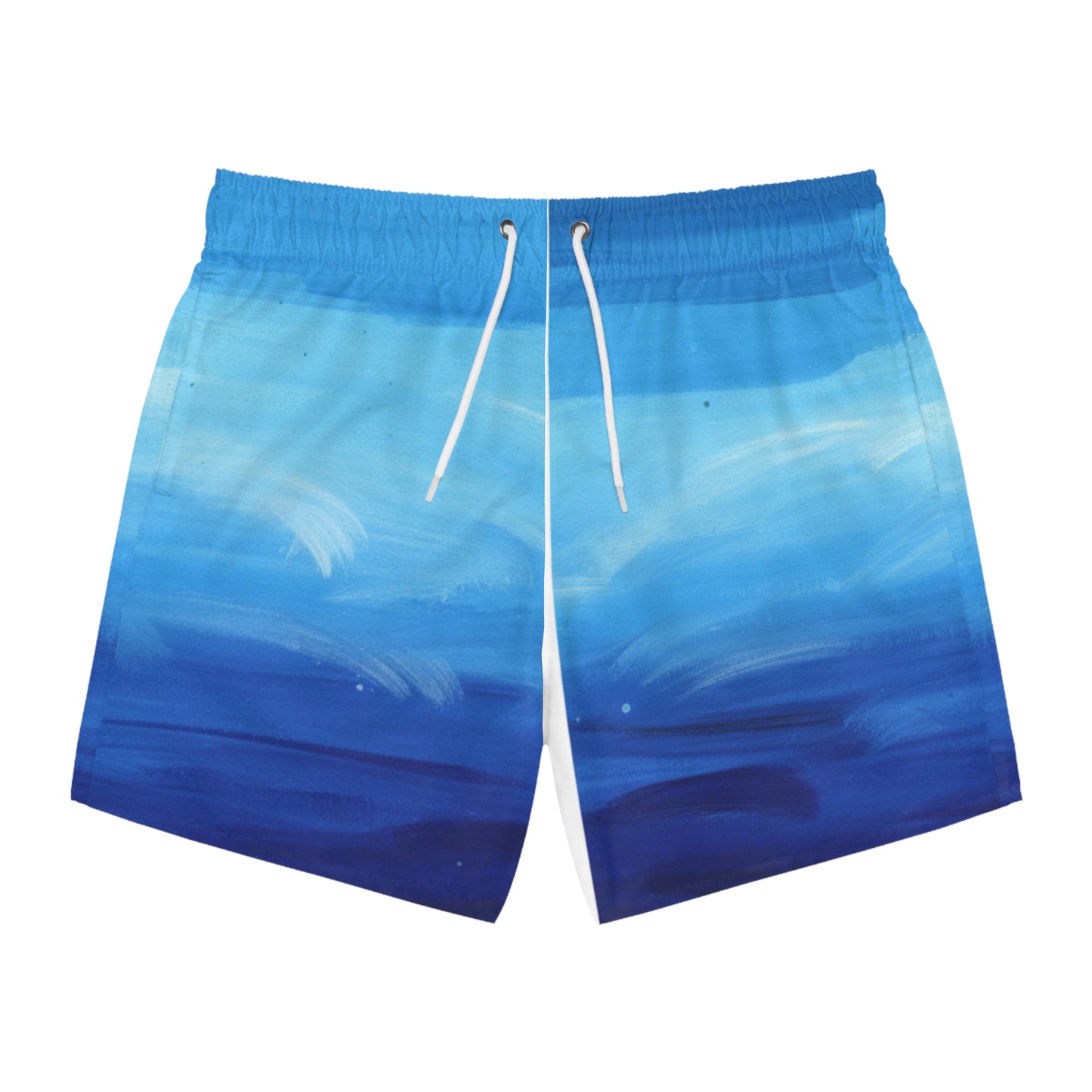Swim Trunks - Blue Ocean Ombre All-Over Print