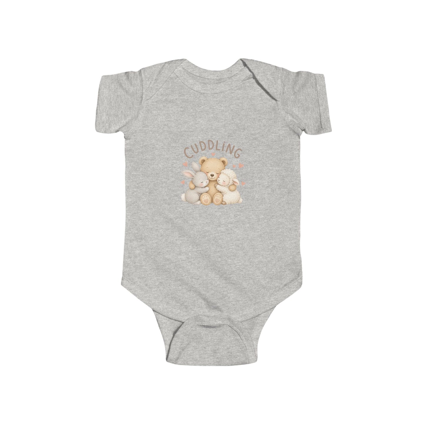 Cuddling Bear Infant Bodysuit — "Made of Cuddles and Giggles" Baby One-Piece