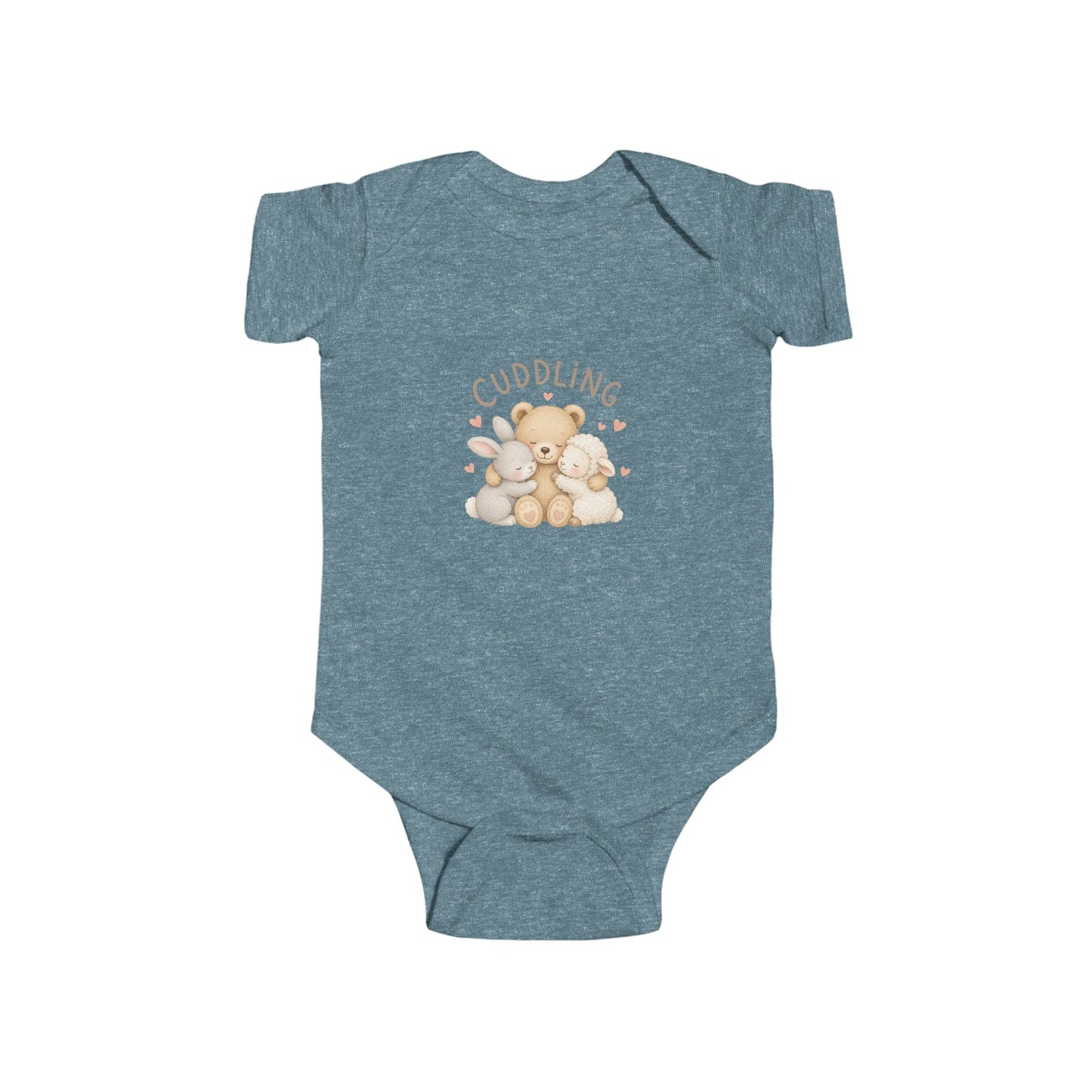 Cuddling Bear Infant Bodysuit — "Made of Cuddles and Giggles" Baby One-Piece