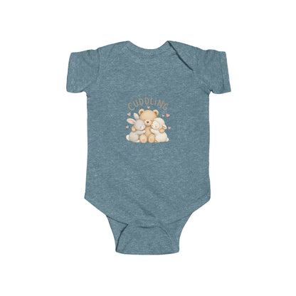 Cuddling Bear Infant Bodysuit — "Made of Cuddles and Giggles" Baby One-Piece