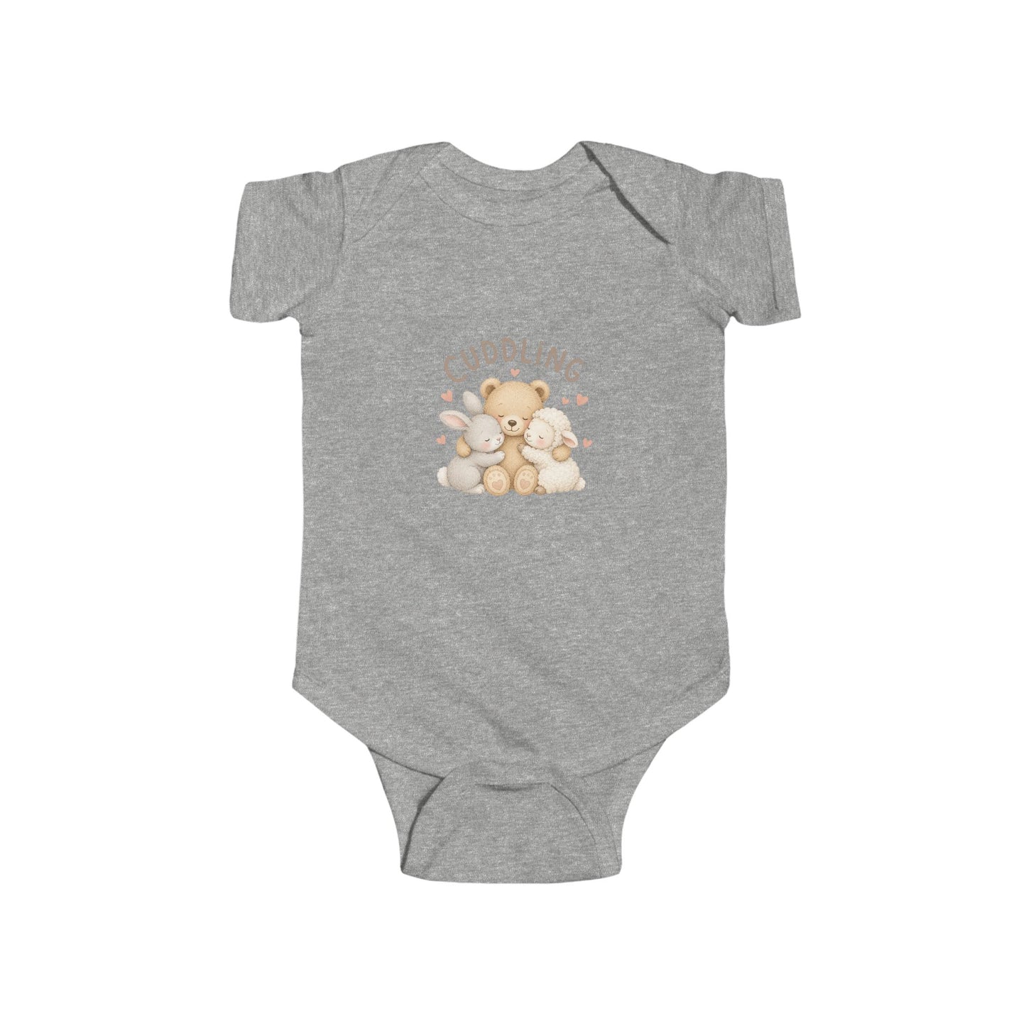 Cuddling Bear Infant Bodysuit — "Made of Cuddles and Giggles" Baby One-Piece