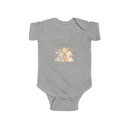 Cuddling Bear Infant Bodysuit — "Made of Cuddles and Giggles" Baby One-Piece