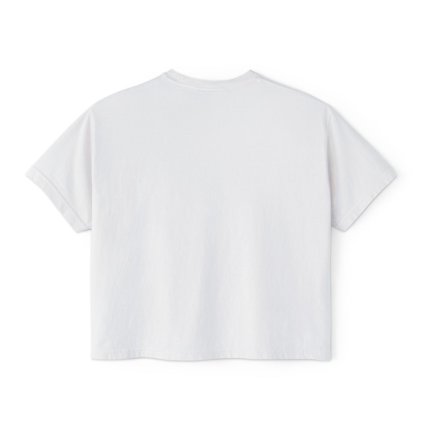 Easter Chick Boxy Tee — Cute Hatching Chick Graphic Women's Crop T-Shirt