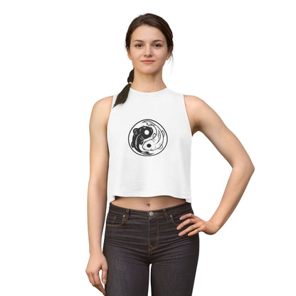 Yin Yang Koi Crop Top — Women's Graphic Crop Tank