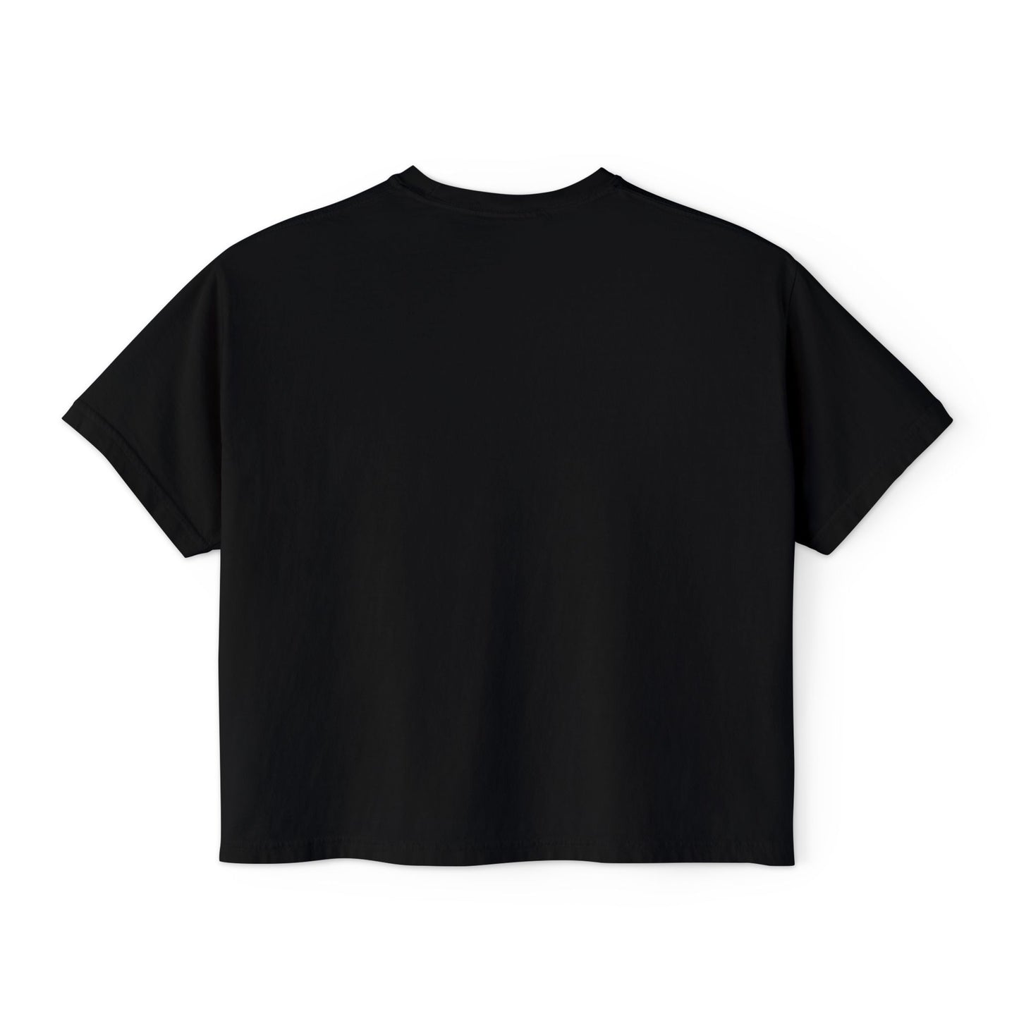 Easter Chick Boxy Tee — Cute Hatching Chick Graphic Women's Crop T-Shirt
