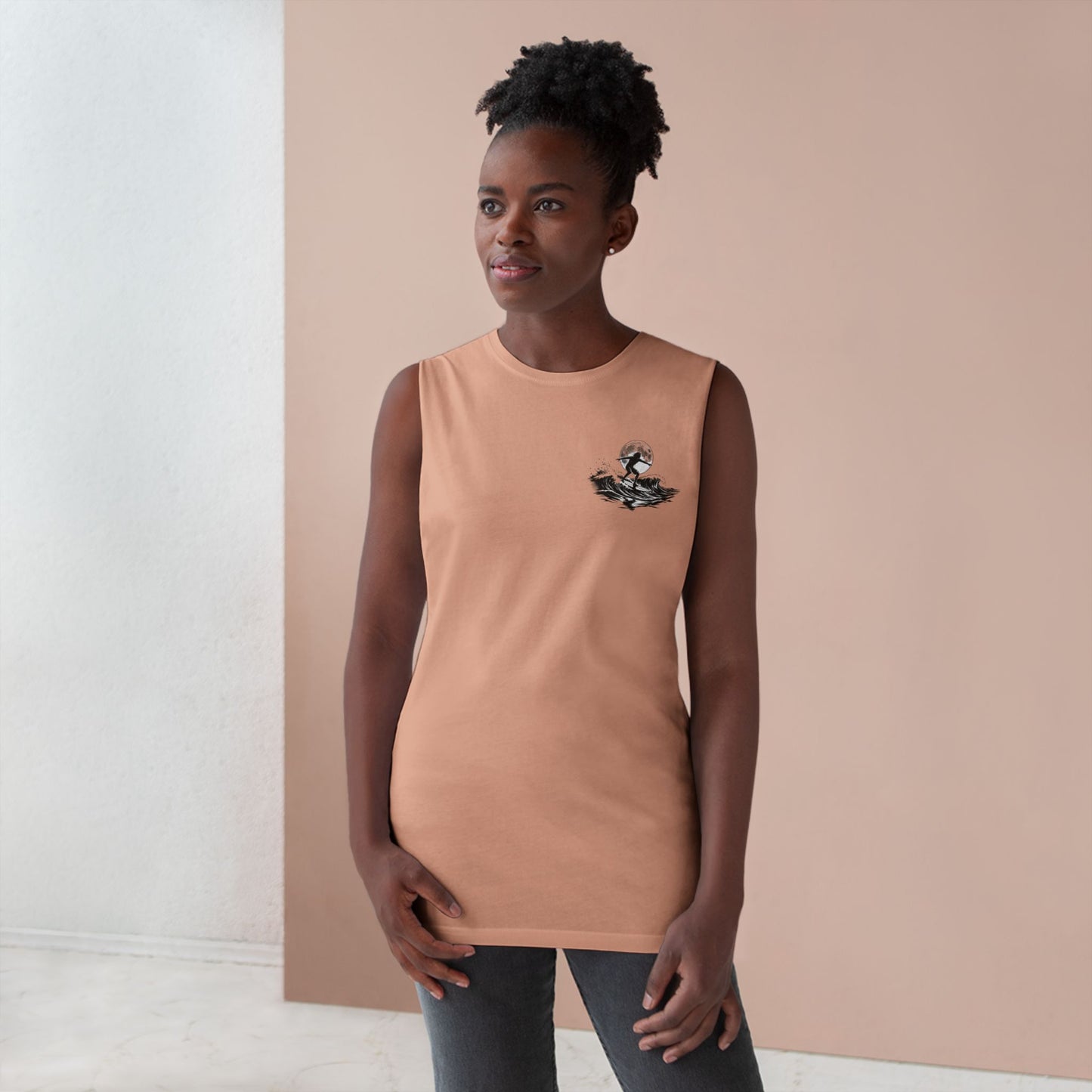 Barnard Tree Tank Top — Minimalist Chest Logo Athletic Tank