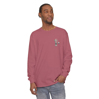Cupid Cherub Long Sleeve Tee — Vintage Cupid Heart Graphic