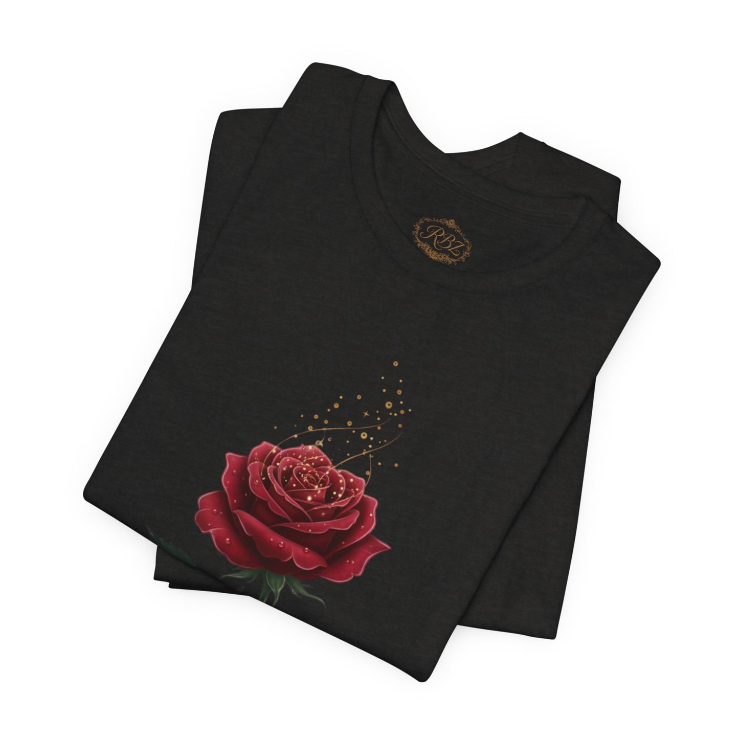 Red Rose Graphic Tee - Vintage Single Bloom T-Shirt