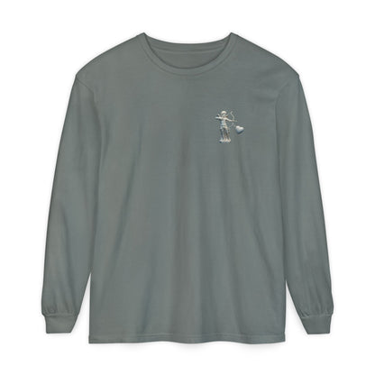 Cupid Cherub Long Sleeve Tee — Vintage Cupid Heart Graphic