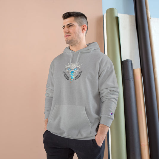 Champion Hoodie — Lightning Crest Athletic Logo Pullover