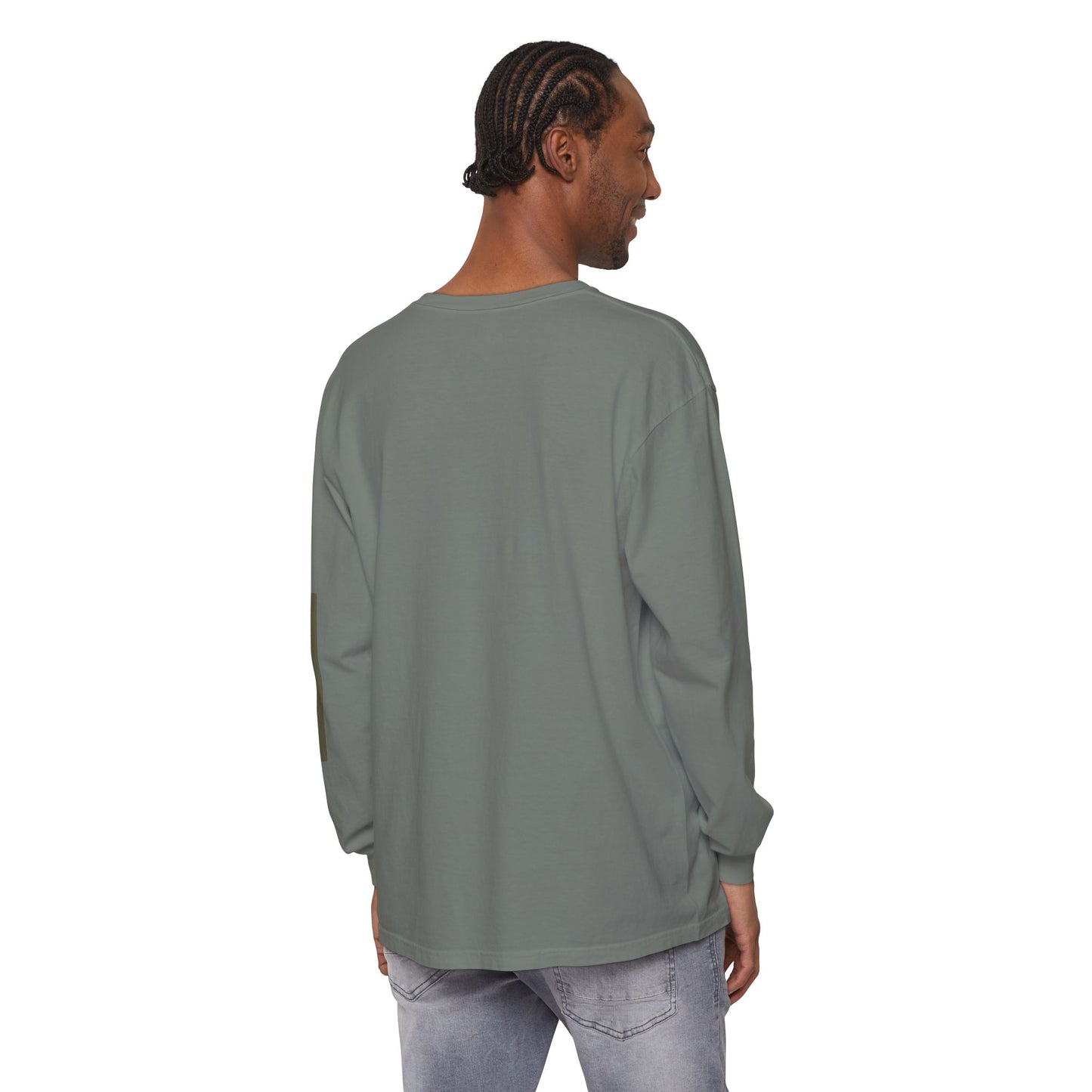 Minimalist Green Drop Long Sleeve T-Shirt