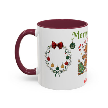 Merry Christmas & Happy New Year Gingerbread Holiday Mug (11oz/15oz)