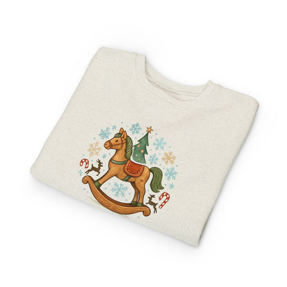 Toddler Sweatshirt — Vintage Rocking Horse Christmas Crewneck
