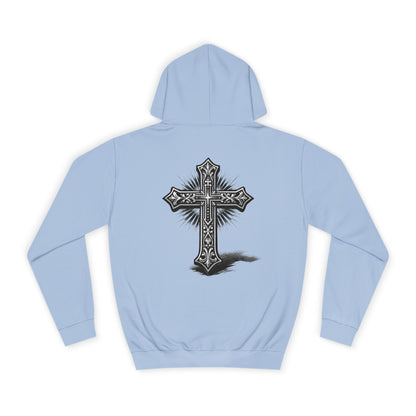 Religious Cross Hoodie — Ornate Gothic Cross Pullover