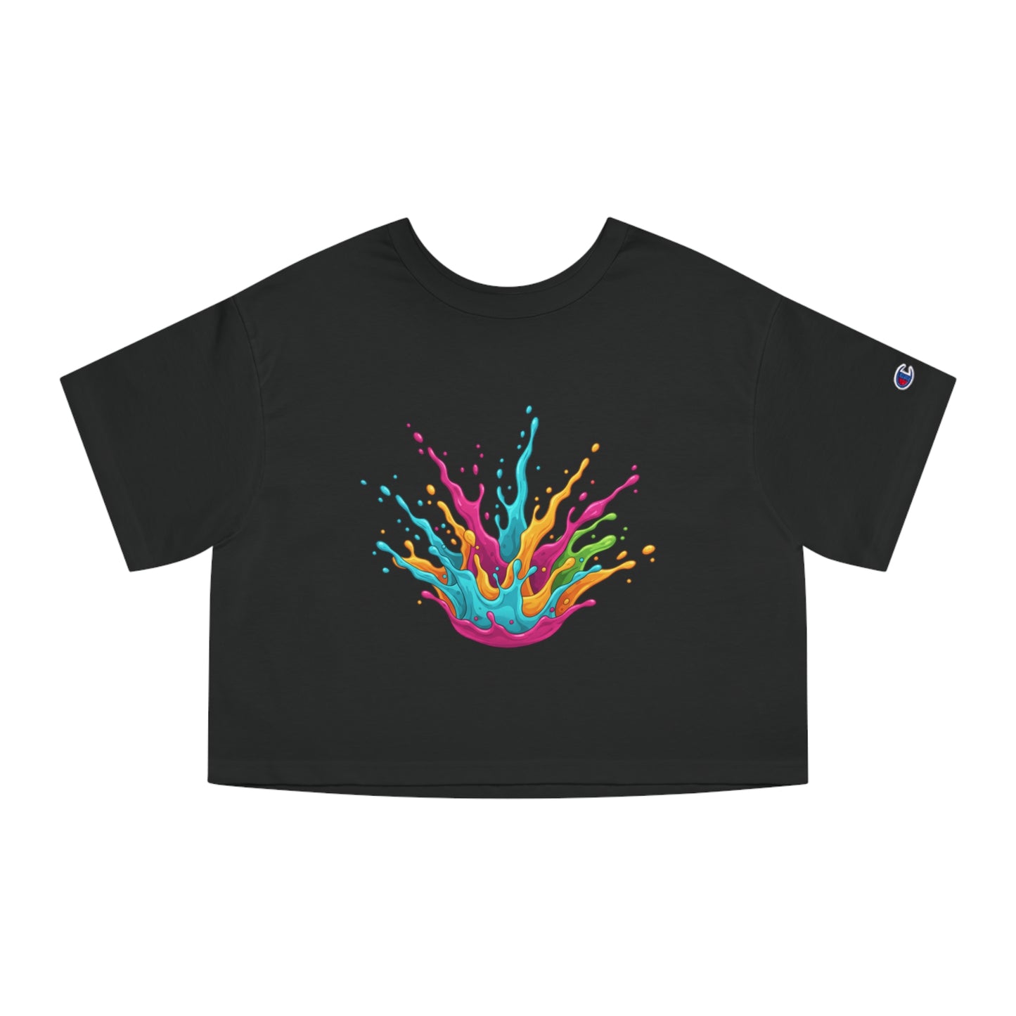 Color Splash Cropped Tee