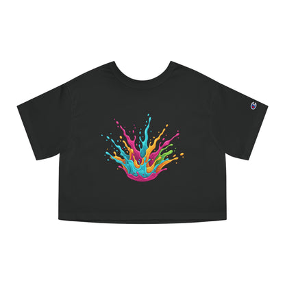 Color Splash Cropped Tee