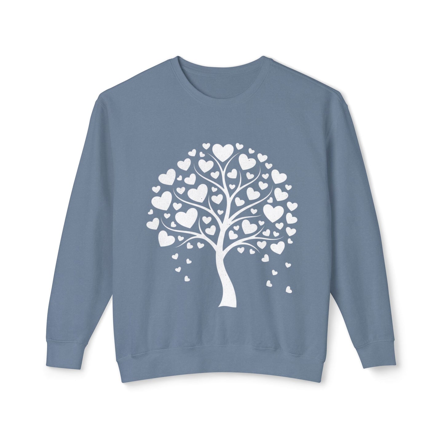 Heart Tree Crewneck Sweatshirt — Cute Love Tree Graphic Pullover