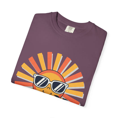 Summer Vibes T-Shirt — Retro Sun with Sunglasses Beach Graphic